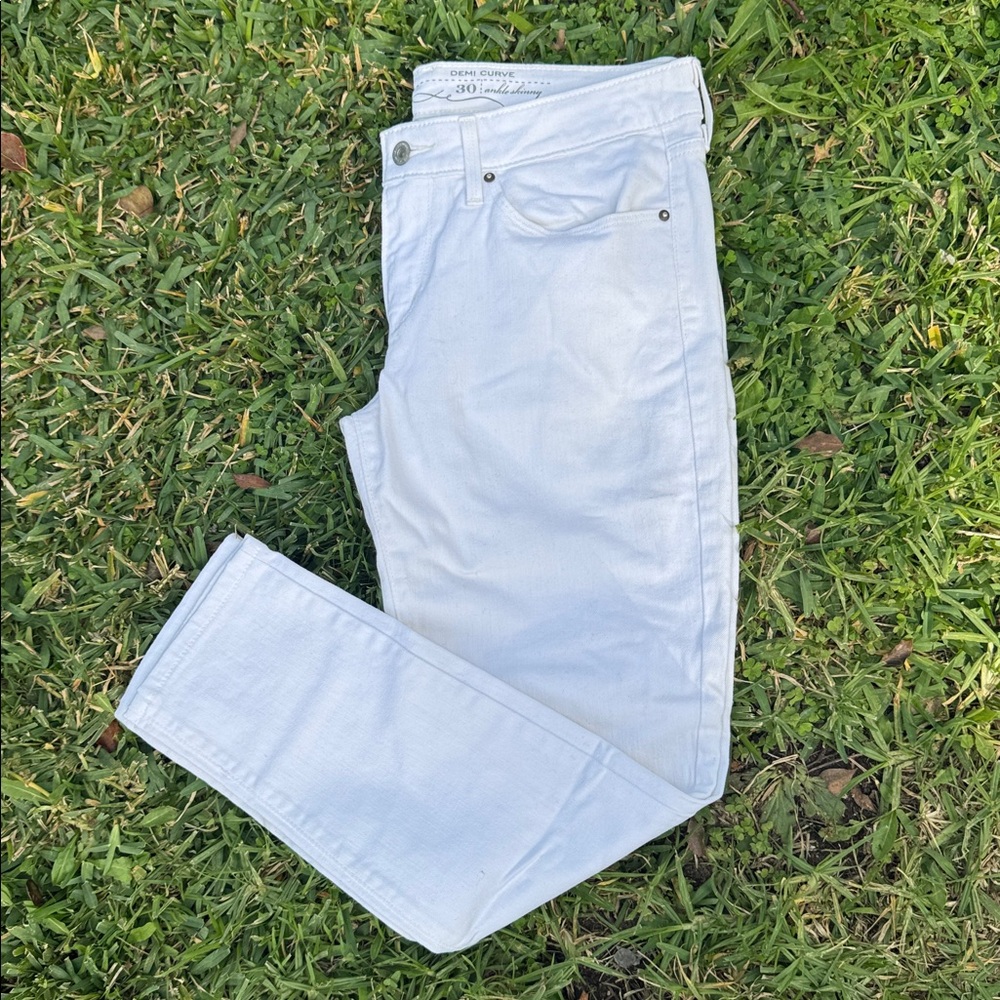 Levi’s San Francisco Demi Curve Skinny White Jeans